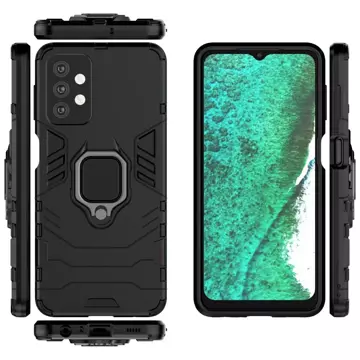 Ring Armor Tough Rugged Hybrid Case Magnetic Cover für Samsung Galaxy A13 5G schwarz