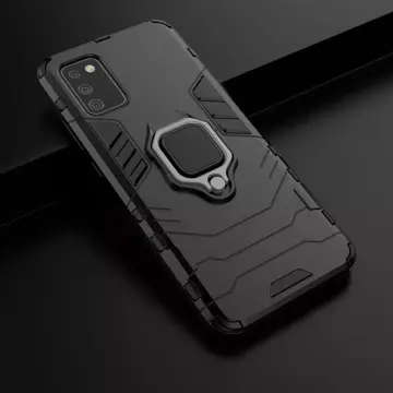 Ring Armor robuste Hybridhülle mit magnetischer Abdeckung für Samsung Galaxy A03s (166,5) schwarz