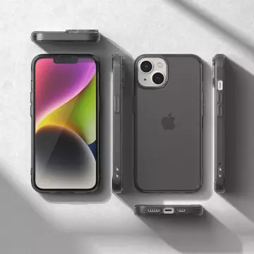 Ringke Fusion Matte Case für iPhone 14 Plus Hülle mit Gelrahmen grau