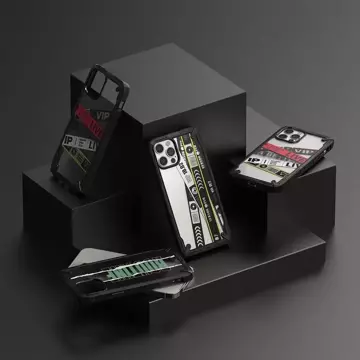 Ringke Fusion X Design Hülle gepanzerte Hülle mit Rahmen für iPhone 12 Pro Max schwarz (Ticket Band) (XDAP0024)