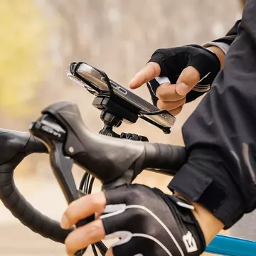 Ringke Quick and Go Bike Mount Fahrradhalterung für Telefon, Lenker, Fahrrad, Motorrad, Roller, Schwarz