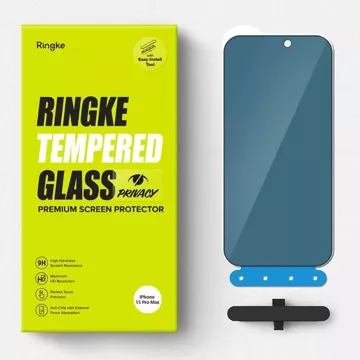 Ringke TG gehärtetes Glas für iPhone 15 Pro Max Privacy