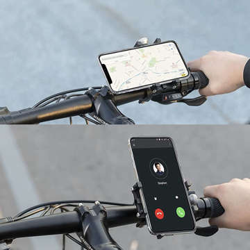 RockBros 699-BK Fahrradhalter für einen Telefonlenker für ein Fahrrad, einen Roller, ein Fahrrad Schwarz