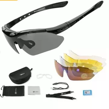 Rockbros 10003 polarisierte Fahrradbrille – schwarz