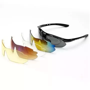 Rockbros 10003 polarisierte Fahrradbrille – schwarz