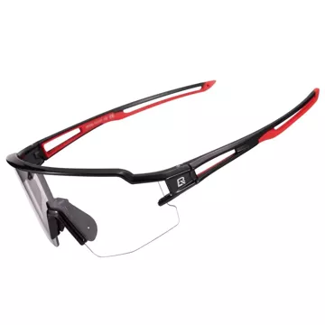 Rockbros 10173 photochrome UV400-Fahrradbrille – Schwarz und Rot