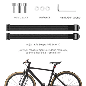 Rockbros 33210010001 vorderes Fahrradregal für Fahrradgabel – schwarz