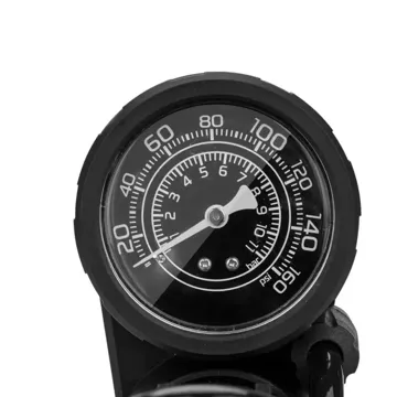 Rockbros 42610002001 Standfahrradpumpe mit Manometer – Schwarz