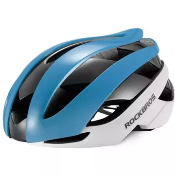 Rockbros Fahrradhelm 10110004003 Größe L - Blau und Weiß