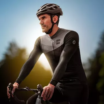 Rockbros Radtrikot 15120009002 Langarm Frühjahr/Sommer M – Schwarz