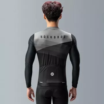 Rockbros Radtrikot 15120009002 Langarm Frühjahr/Sommer M – Schwarz