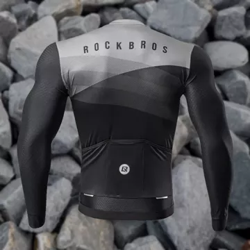 Rockbros Radtrikot 15120009002 Langarm Frühjahr/Sommer M – Schwarz