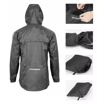 Rockbros YPY013BK2XL Regenjacke atmungsaktiv winddicht XXL - Schwarz