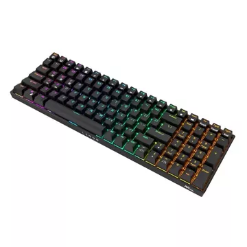 Royal Kludge RK100 RGB mechanische Tastatur, roter Schalter (schwarz)