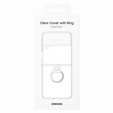 Samsung Hülle EF-OF721CTEGWW für Samsung Galaxy Z Flip 4 Transparenter transparenter Abdeckungsring