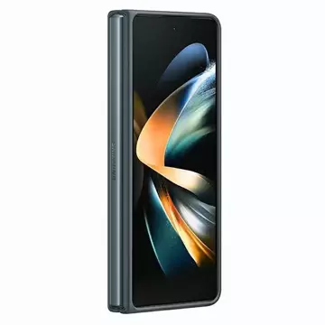 Samsung Hülle EF-VF936LJEGWW für Samsung Galaxy Z Fold 4 grau/moosgrau Lederhülle