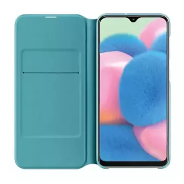 Samsung Hülle EF-WA307PW für Samsung Galaxy A30s weiß/weiß Wallet Case A307