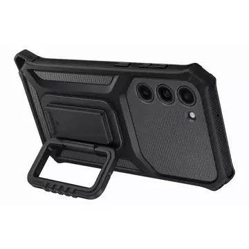 Samsung Rugged Gadget Case für Samsung Galaxy S23 Plus gepanzerte Abdeckung Ringhalter Ständer grau