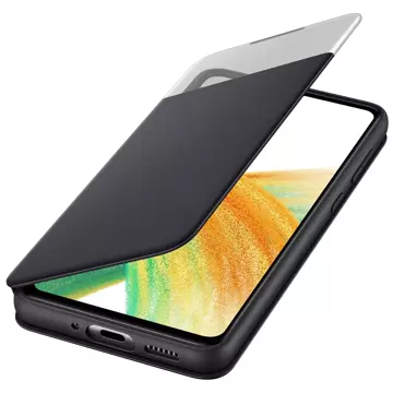 Samsung S View Wallet Cover Bücherregal Galaxy A33 schwarz (EF-EA336PBEGEE)