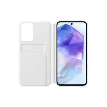 Samsung Smart View Wallet EF-ZA556CWEGWW Hülle mit Klappe für Samsung Galaxy A55 – weiß