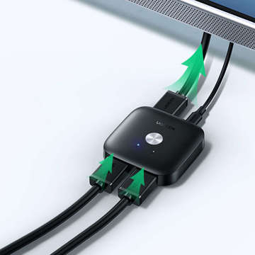 Schalter UGREEN CM333 2in1 HDMI 2.0 4K (schwarz)