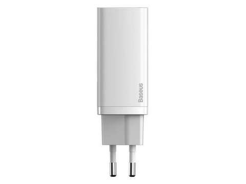 Schnellladegerät Baseus GaN2 Lite USB USB-C 65W EU Weiß