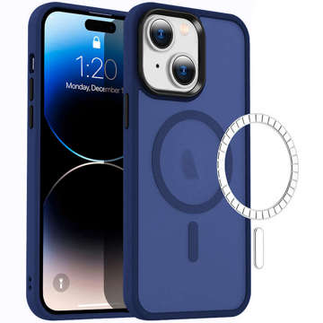 Schützendes MagMat Case für MagSafe für Apple iPhone 13 Matte Navy