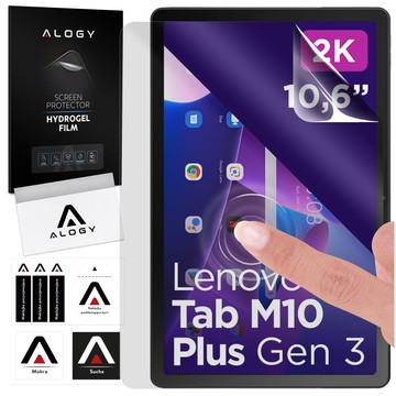 Schutzfolie Hydrogel Alogy Hydrogel für Tablet für Lenovo Tab M10 Plus 3gen. 10,6 Zoll 2022 TB128XU TB125FU