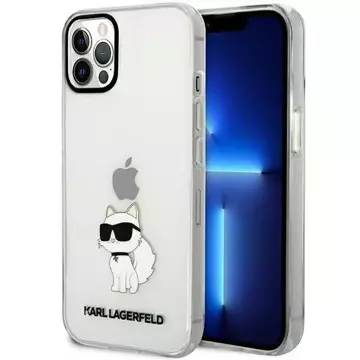 Schutzhülle Karl Lagerfeld KLHCP12MHNCHTCT für Apple iPhone 12 /12 Pro 6.1" transparente Hardcase Ikonik Choupette