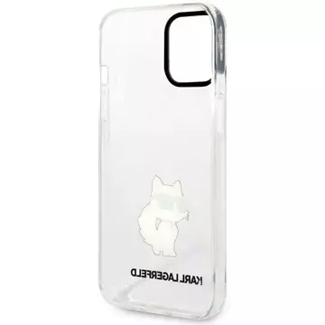 Schutzhülle Karl Lagerfeld KLHCP12MHNCHTCT für Apple iPhone 12 /12 Pro 6.1" transparente Hardcase Ikonik Choupette