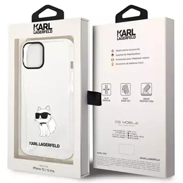 Schutzhülle Karl Lagerfeld KLHCP12MHNCHTCT für Apple iPhone 12 /12 Pro 6.1" transparente Hardcase Ikonik Choupette