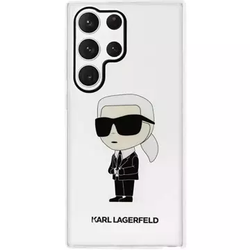 Schutzhülle Karl Lagerfeld KLHCS23LHNIKTCT für Samsung Galaxy S23 Ultra S918 transparente Hardcase Ikonik Karl Lagerfeld