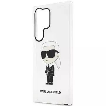 Schutzhülle Karl Lagerfeld KLHCS23LHNIKTCT für Samsung Galaxy S23 Ultra S918 transparente Hardcase Ikonik Karl Lagerfeld