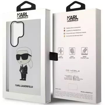 Schutzhülle Karl Lagerfeld KLHCS23LHNIKTCT für Samsung Galaxy S23 Ultra S918 transparente Hardcase Ikonik Karl Lagerfeld