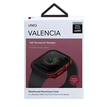 Schutzhülle UNIQ Valencia Apple Watch Series 4/5/6/SE 44mm rot/karmesinrot