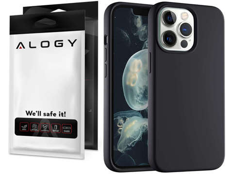 Schutzhülle für Alogy Thin Soft Case für iPhone 13 Pro Max schwarz