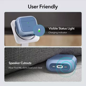 Schutzhülle für ESR Orbit Halolock MagSafe Apple AirPods 4 Blue Kopfhörer