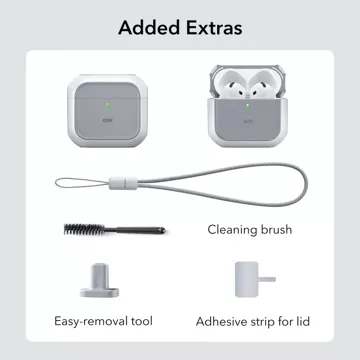 Schutzhülle für ESR Orbit Halolock MagSafe Apple AirPods 4 White Kopfhörer