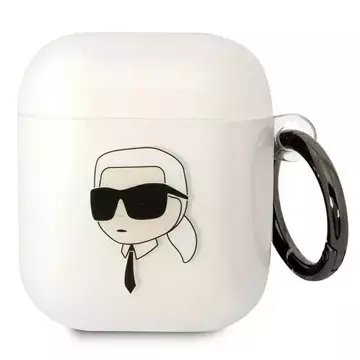 Schutzhülle für Kopfhörer Karl Lagerfeld für AirPods 1/2 Abdeckung transparent Karl`s Head