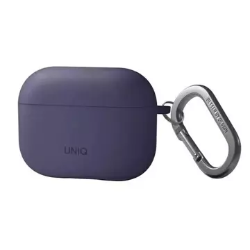 Schutzhülle für UNIQ Kopfhörer Case für Nexo AirPods Pro 2 Gen Ear Hooks Silicone Purple/Feige Purple