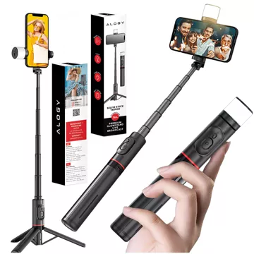 Selfie-Stick Bluetooth-Stick Alogy Tripod Stativ-Telefonhalter für Fotos mit Fernbedienung 75,8 cm schwarz