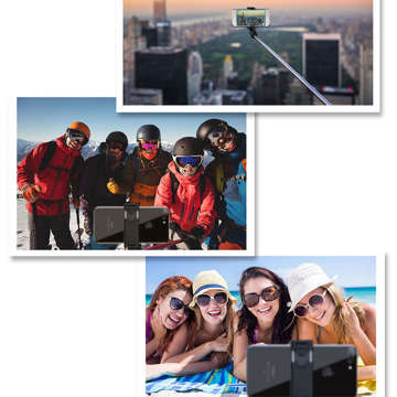 Selfie-Stick-Stativ Tripod Alogy Stand Telefonhalter Selfie-Stick Bluetooth-Fernbedienung Schwarz