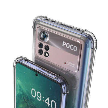 ShockProof Alogy Silikonhülle für Xiaomi Poco X4 Pro 5G Clear Glass