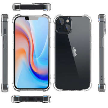 ShockProof Alogy gepanzerte Hülle für Apple iPhone 14 Plus Klarglas