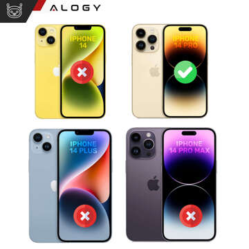 Sichtschutzglas für iPhone 14/14 Pro Anti-Spy Private Anti-Spy-Displayschutzfolie aus gehärtetem Mattglas Alogy