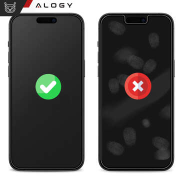 Sichtschutzglas für iPhone 14/14 Pro Anti-Spy Private Anti-Spy-Displayschutzfolie aus gehärtetem Mattglas Alogy