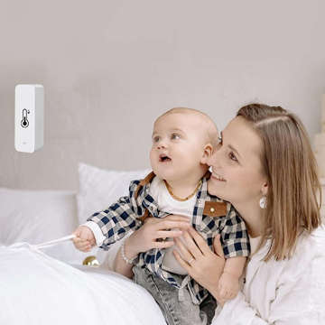 Smart WiFi Sensor Alogy Temperatur und Luftfeuchtigkeit Tuya Smart Life Monitor Thermometer weiß