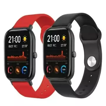 Smartwatch-Armband Alltägliches Universalarmband für 22 mm rot/rot C-12