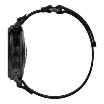 Smartwatch-Armband Nylon-Uhrenarmband für Samsung Galaxy Watch Ultra 47 mm Schwarz