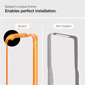 Spigen Alm Glass FC 2er-Pack gehärtetes Glas für Apple iPhone 15 Pro Max Schwarz